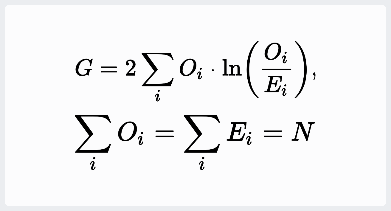 G检验- 决策链云智库(DecisionLinnc Software)