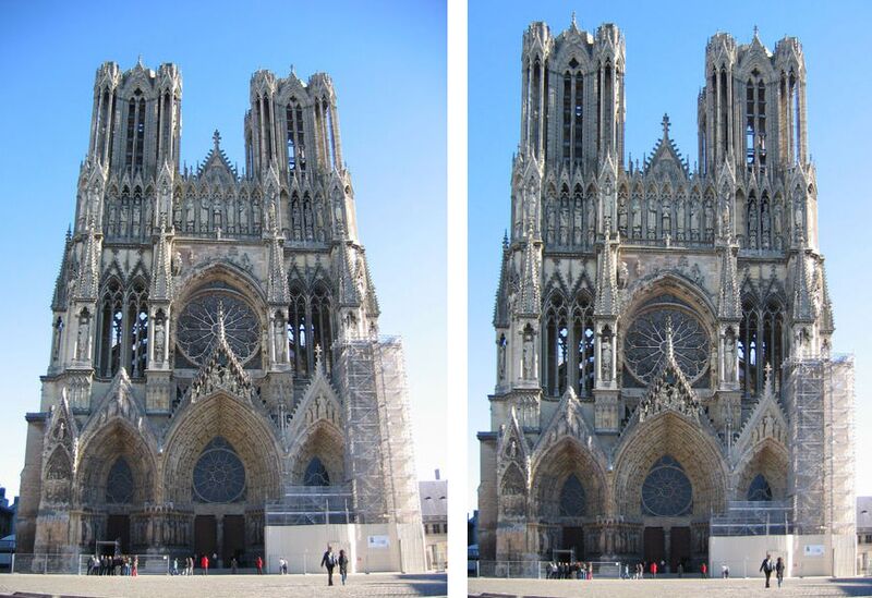 文件:405px-Cathedral Notre-Dame de Reims, France Combo.jpg